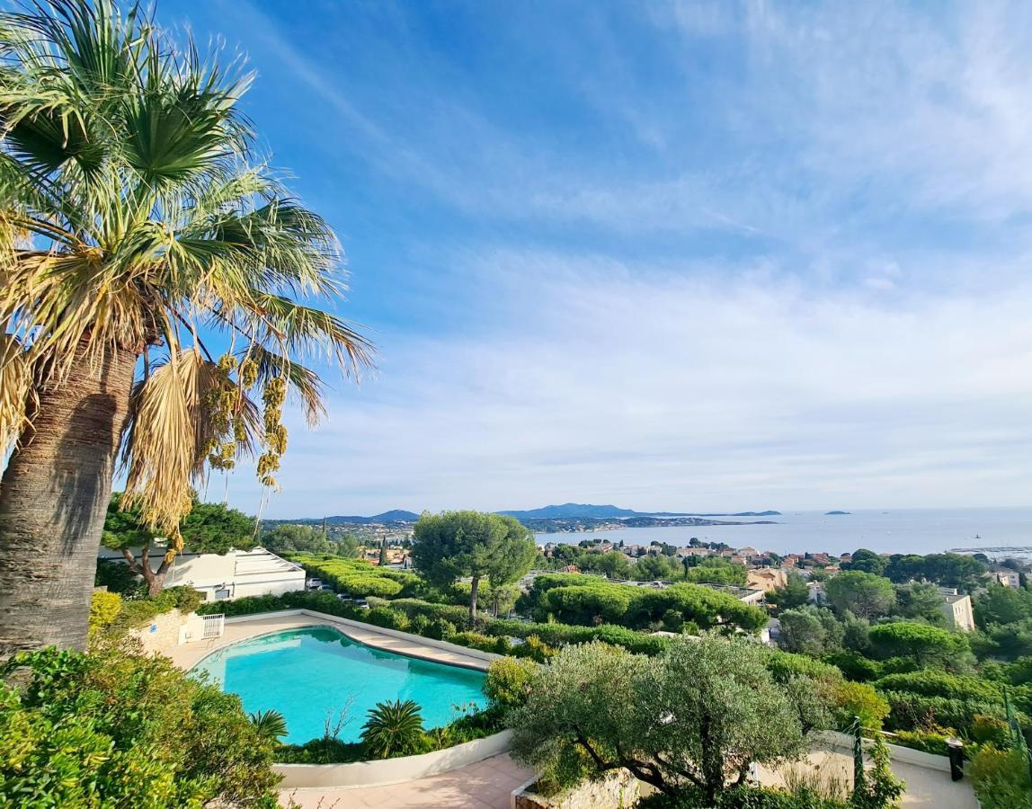 Magnifique Appartement Vue Mer - Grande Terrasse Et Piscine Bandol Luaran gambar